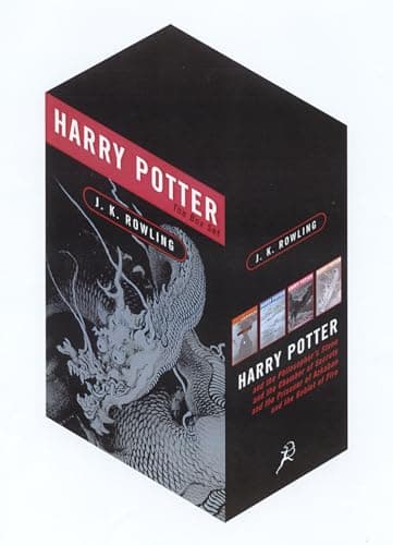 Book cover for Harry Potter Adult Edition Box Set: Four Volumes in Paperback by J.K. Rowling