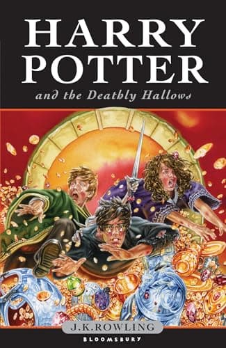 Book cover for Harry Potter and the Deathly Hallows, Book 7 by J. K. Rowling