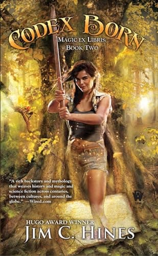 Book cover for Codex Born (Magic Ex Libris) by Hines, Jim C.
