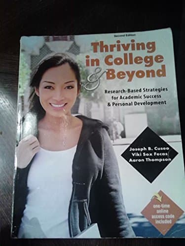 Book cover for Thriving in College AND Beyond: Research-Based Strategies for Academic Success and Personal Development by Joseph B Cuseo