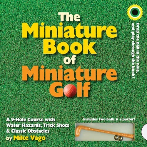 Book cover for The Miniature Book of Miniature Golf by Vago, Mike