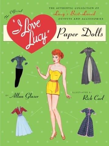 Book cover for I Love Lucy Paper Doll by Glaser, Alan