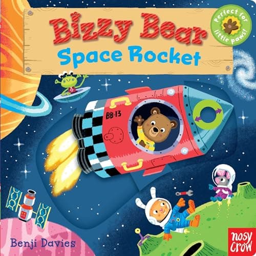 Book cover for Bizzy Bear: Space Rocket: (Interactive Outer Space Board Book for Toddlers - With Sturdy Tabs and Slides to Push and Pull) by Davies, Benji