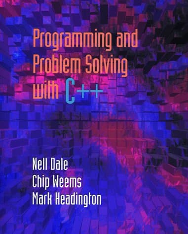 Book cover for Programming and Problem Solving with C++: . by Dale, Nell