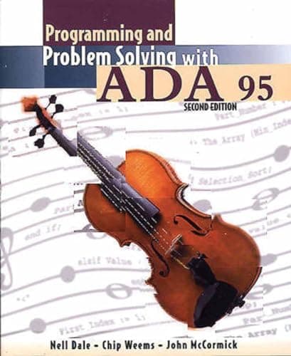 Book cover for Programming and Problem Solving with Ada 95 by Nell B. Dale