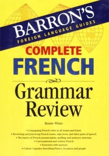 Book cover for Complete French Grammar Review (Barron's Grammar Series) by White, Renée