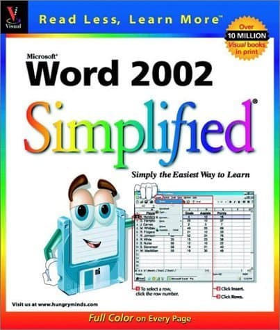 Book cover for Word 2002 Simplified (Visual Read Less, Learn More) by Maran, Ruth