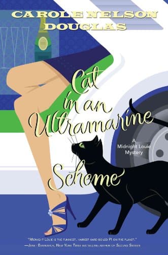 Book cover for Cat in an Ultramarine Scheme: A Midnight Louie Mystery (Midnight Louie Mysteries) by Douglas, Carole Nelson