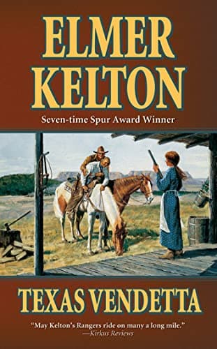 Book cover for Texas Vendetta (Texas Rangers) by Kelton, Elmer