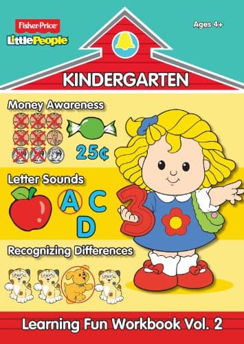 Book cover for Fisher Price Little People Kindergarten Workbook-Volume 2 by Modern Publishing