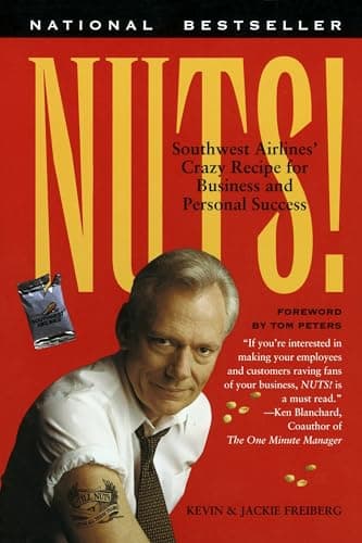Book cover for Nuts!: Southwest Airlines' Crazy Recipe for Business and Personal Success by Freiberg, Kevin