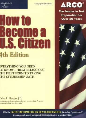 Book cover for How to Become a U.S. Citizen (4th Edition) by Arco