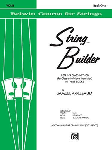 Book cover for String Builder Violin Book One (Belwin Course for Strings) by Samuel Applebaum