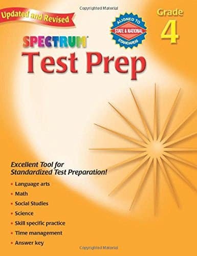 Book cover for Spectrum: Test Prep, Grade 4 by Foreman, Dale