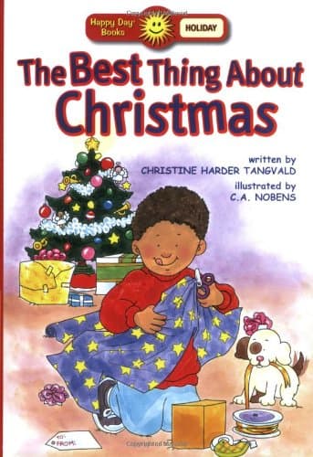 Book cover for The Best Thing about Christmas (Happy Day) by Tangvald, Christine Harder