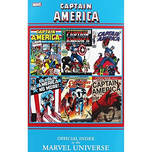 Book cover for Captain America: Official Index to the Marvel Universe by Marvel