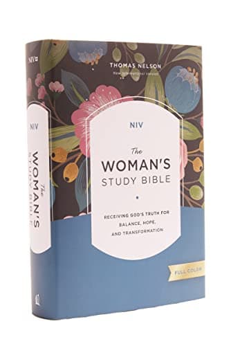 Book cover for NIV, The Woman's Study Bible, Hardcover, Full-Color: Receiving God's Truth for Balance, Hope, and Transformation by Thomas Nelson