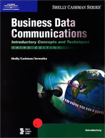 Book cover for Business Data Communications Introductory Concepts and Techniques, Third Edition by Shelly, Gary B.