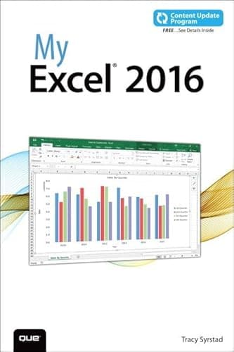 Book cover for My Excel 2016 by Syrstad, Tracy