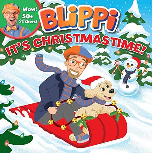 Book cover for Blippi: It's Christmastime! (8x8) by Editors of Studio Fun International