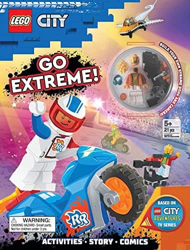 Book cover for LEGO City: Go Extreme! (Activity Book with Minifigure) by AMEET Publishing