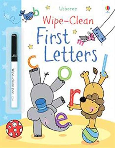 Book cover for Wipe-Clean First Letters (Usborne Wipe-Clean Books) by Lamb, Stacey