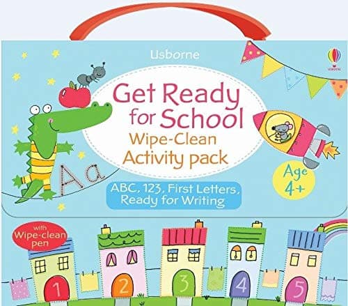 Book cover for Get Ready for School Wipe-Clean Activity Pack by Stacey Lamb