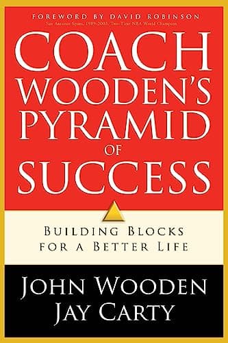 Book cover for Coach Wooden's Pyramid of Success by John Wooden