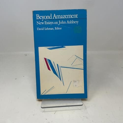 Book cover for Beyond Amazement: New Essays on John Ashbery by Lehman, David