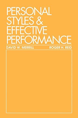 Book cover for Personal Styles & Effective Performance by Merrill, David W.
