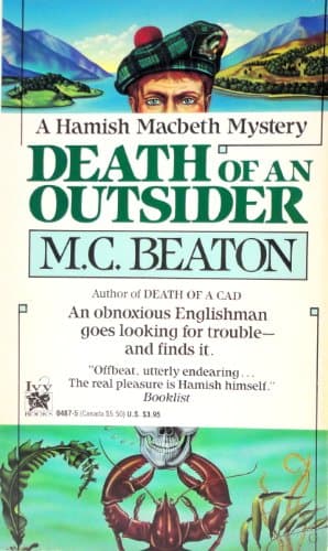 Book cover for Death of an Outsider (Hamish Macbeth Mysteries, No. 3) by Beaton, M.C.