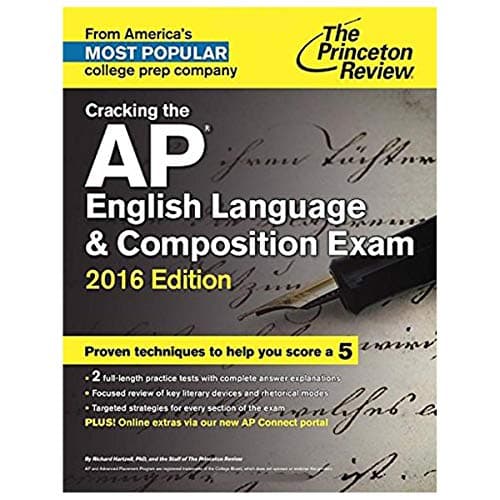 Book cover for The Princeton Review Cracking the Ap English Language & Composition Exam 2016 (College Test Preparation (Princeton Review)) by Hartzell, Richard, Ph.D.