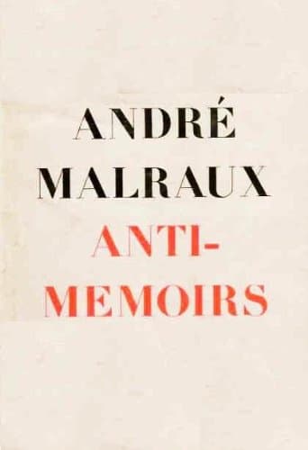 Book cover for Anti-Memoirs by Malraux, Andre
