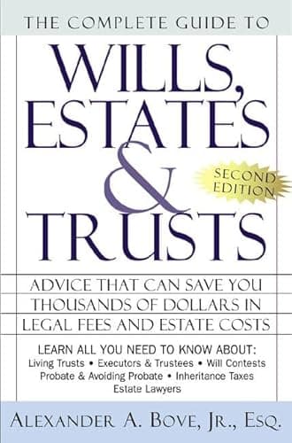 Book cover for The Complete Book of Wills, Estates, and Trusts by Bove, Alexander A.