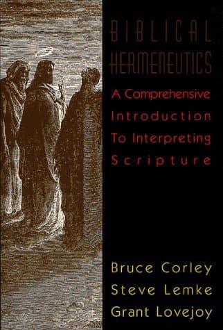 Book cover for Biblical Hermeneutics by Corley, Bruce