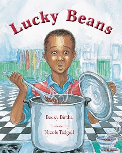 Book cover for Lucky Beans by Birtha, Becky