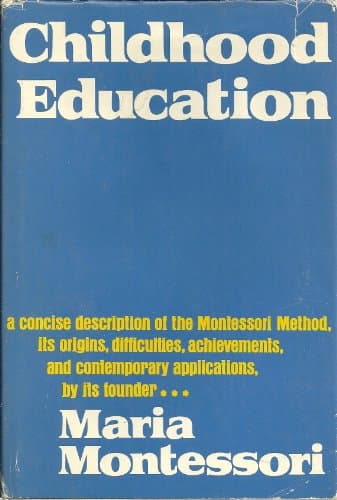 Book cover for Childhood Education. (English and Italian Edition) by Montessori, Maria