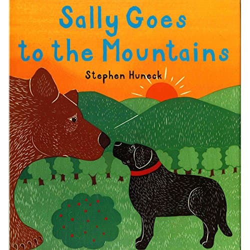 Book cover for Sally Goes to the Mountains by Huneck, Stephen