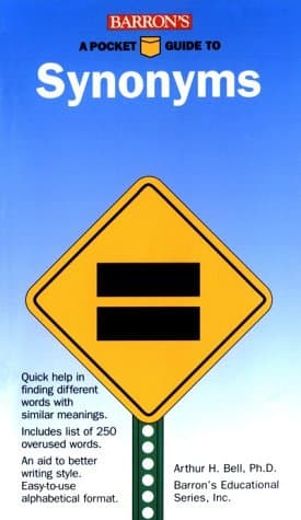 Book cover for A Pocket Guide to Synonyms (Barron's Pocket Guides) by Bell, Arthur H.