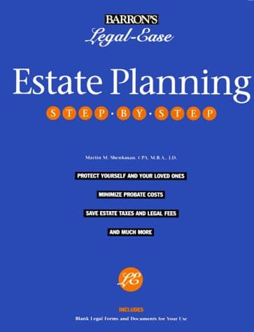 Book cover for Estate Planning: Step-By-Step (Barron's Legal-Ease Series) by Shenkman, Martin M.