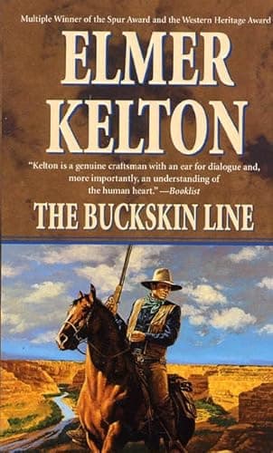 Book cover for The Buckskin Line (Texas Rangers) by Kelton, Elmer