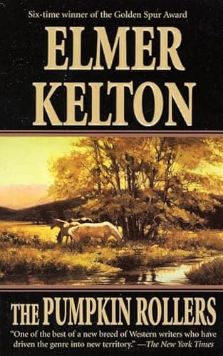 Book cover for The Pumpkin Rollers by Kelton, Elmer
