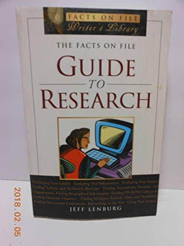 Book cover for The Facts On File Guide To Research (Writers Library) by Lenburg, Jeff