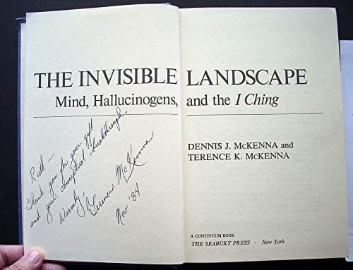 Book cover for The invisible landscape: Mind, hallucinogens, and the I Ching (A Continuum book) by Dennis J. McKenna