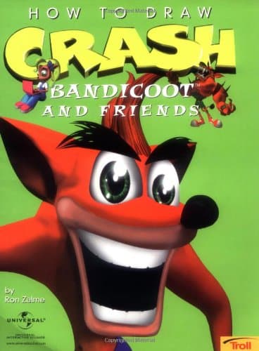 Book cover for How to Draw Crash Bandicoot & Friends (How to Draw) by Zalme, Ron