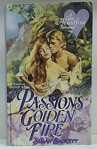 Book cover for Passion's Golden Fire by Sackett, Susan