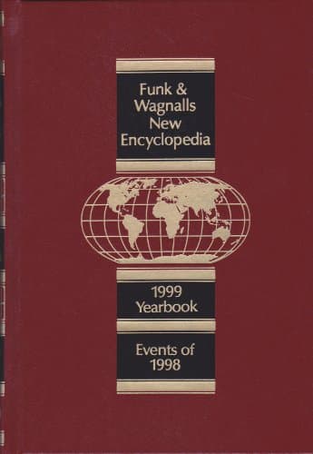 Book cover for Funk & Wagnalls New Encyclopedia: 1999 Yearbook - Events of 1998 by Scott Thomas