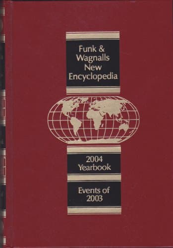 Book cover for Funk & Wagnalls New Encyclopedia: 2004 Yearbook - Evets of 2003 by Scott Thomas