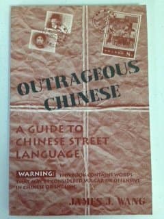 Book cover for Outrageous Chinese: A Guide to Chinese Street Language (English and Chinese Edition) by Wang, James