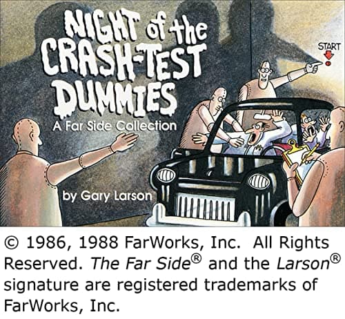 Book cover for Night of the Crash-Test Dummies by Gary Larson
